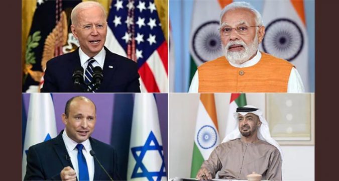 ഇന്ത്യ, ഇസ്രായേല്,യു എ ഇ, യു എസ് പുതിയ കൂട്ടായ്മ ഐ2യു2